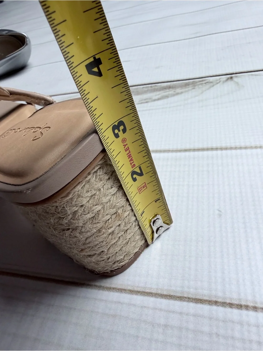 Splendid Beige Strap Espadrille Block Heel Sandals